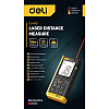 Дальномер лазерный Deli YS EDL4169, 80 м, желтый, черный - 3