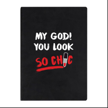 Ежедневник недатированный "My god! You look so chic", А5, 272 страницы, черный 