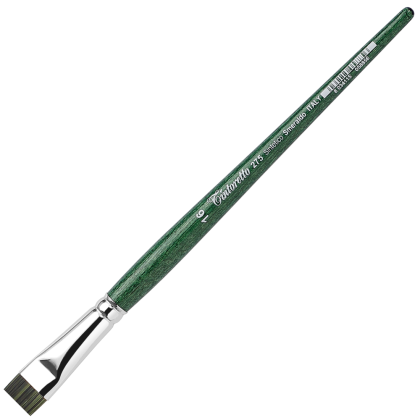Кисть для рисования "Tintoretto Emerald", синтетика, плоская, №14
