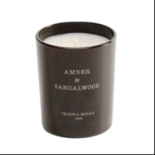 Свеча ароматическая CERERIA MOLLA  "Amber & Sandalwood", 70 гр, подарочная упаковка