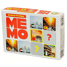 Игра настольная "МЕМО. Флаги и столицы"