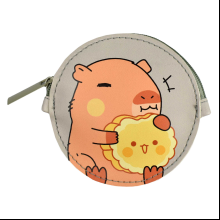 Кошелек "Капибара с печенькой", коричневый