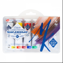 Краски масляные "Мастер-класс", 6 цветов, 18 мл