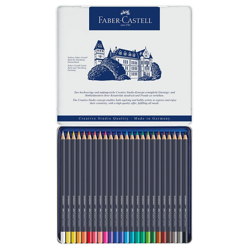 Карандаши цветные "Goldfaber", 24 шт., металлическая упаковка - 3
