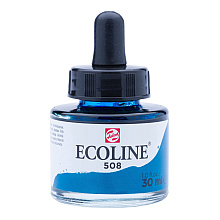 Жидкая акварель "ECOLINE", 508 прусский синий, 30 мл