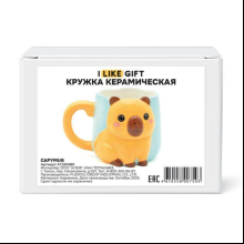 Кружка керамическая "Капи-кружка", 400 мл, синяя