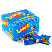 Жевательная резинка "Love is...", 4.2 г, со вкусом клубники и банана