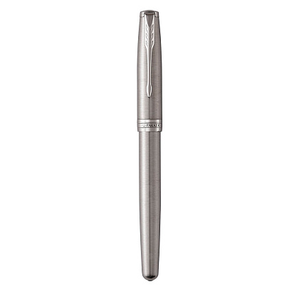 Ручка-роллер Parker "Sonnet Core Stainless Steel CT", 0.7 мм, серебристый, стерж. черный - 2