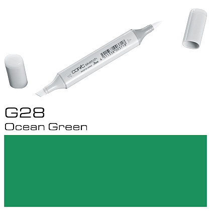 Маркер перманентный "Copic Sketch", G-28 зеленый океан