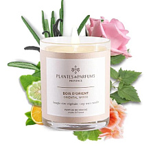 Свеча ароматическая PLANTS&PARFUMS "Oriental Wood", 180 гр., подарочная упаковка