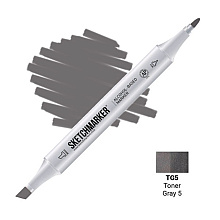 Маркер художественный "Sketchmarker", двухсторонний, TG5 серый тонированный 5