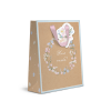 Пакет бумажный подарочный "Spring Flowers", 18х23х10 см, крафт, ассорти - 5
