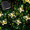 Гирлянда уличная "Бабочка", 3 м, 20 LED, тепло белый, солнечная батарея - 10