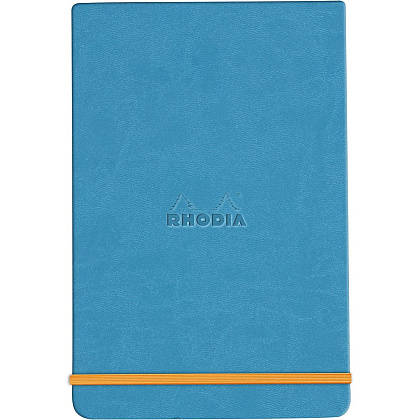 Блокнот "Rhodiarama Webnotepad" на резинке, A5, 96 листов, линейка, лазурный