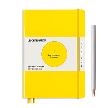 Блокнот "Leuchtturm1917. Bauhaus Edition", А5, 125 листов, точка, лимонный