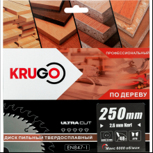 Диск пильный Krugo, 250x30 мм, 48Т