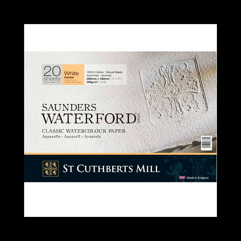 Блок бумаги для акварели "Saunders Waterfordl", 41x31 см, 300 г/м2, 20 листов
