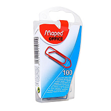 Скрепки цветные Maped, 25 мм, 100 шт, ассорти