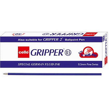 Стержень шариковый "Gripper", 0.5 мм, 140 мм, синий - 2