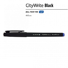 Ручка шариковая "CityWrite Black", 1.0 мм, черный, стерж. синий