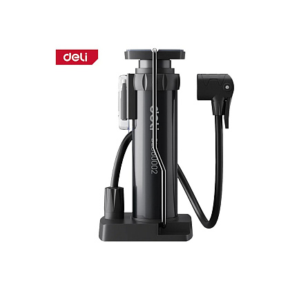 Насос велосипедный ножной Deli YS EDL880002, 5.5bar/80psi - 5