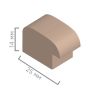 Фоторамка "Zebra", 13x18 см, 25 мм, с ножкой, красный - 4