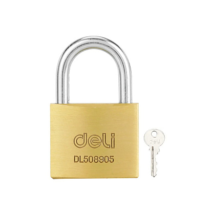 Замок навесной Deli YS EDL508905, 40 мм, 3 ключа, автомат