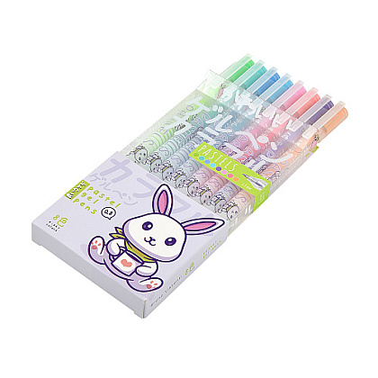 Набор гелевых ручек "Pastels. Kawaii Animals", 8 шт, разноцветный - 2