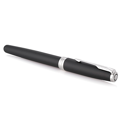 Ручка-роллер Parker "Sonnet Core T529 - Matte Black CT", 0.5 мм, черный, стерж. черный - 2