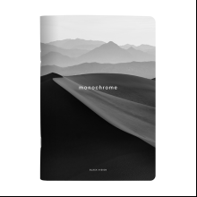 Тетрадь "Dune горизонт", A5, 40 листов, клетка, скоба сбоку, черный