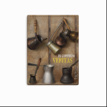Чехол для карт "Coffee tradition", Игорь Свентицкий, натуральная кожа, разноцветный
