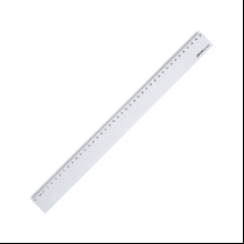 Линейка "Deli 6240", 40 см, прозрачный