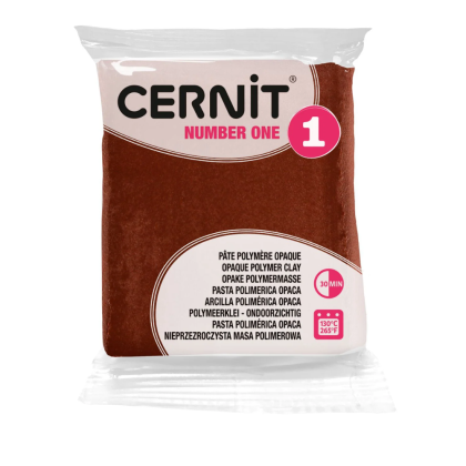 Полимерная глина "Cernit № 1 (Number One)", 56 г, 800 коричневый - 2