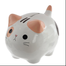 Копилка "Котик 819604", фарфор, белый