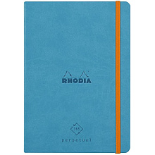 Еженедельник недатированный Clairefontaine Rhodia "Rhodiarama Perpetual", 148x210 мм, 128 страниц, бирюзовый