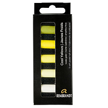 Набор мягкой пастели "Rembrandt Half Pastel", 5 цветов, холодные желтые