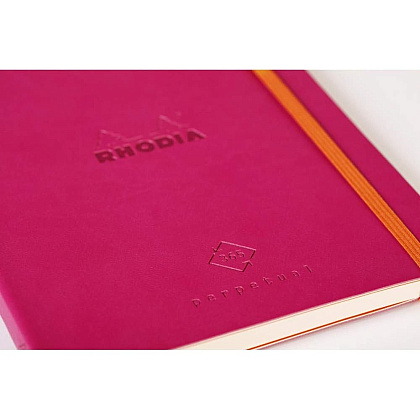 Еженедельник недатированный Clairefontaine Rhodia "Rhodiarama Perpetual", 148x210 мм, 128 страниц, малиновый - 7
