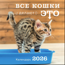 Календарь настенный перекидной "Все кошки делают это" на 2026 год