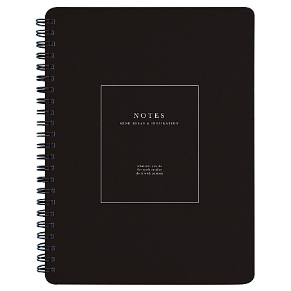 Тетрадь "Notes", А5, 80 листов, клетка, черный