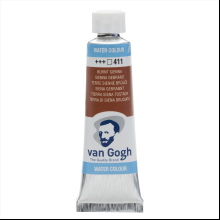 Краски акварельные "Van Gogh", 411 сиена жженая, 10 мл, туба
