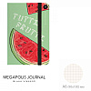 Блокнот "Megapolis Journal. Арбуз", A6, 100 листов, клетка, зеленый, красный - 3