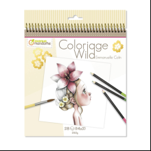 Раскраска на английском языке "Colouring book Wild 1", Emmanuelle Colin