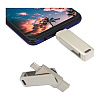 USB Flash накопитель 3.0 128 Gb СК-046, TypeC Dual, металл, серебристый - 5
