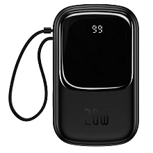 Внешний аккумулятор Baseus "Qpow Pro Digital Display Fast Charge Power Bank", 10000 mAh, черный