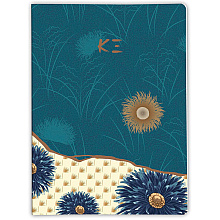 Блокнот "K3 blue", A5, 74 листа, линейка, синий, ассорти