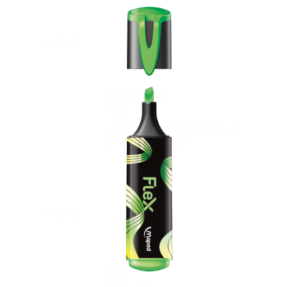 Маркер текстовый "Fluo Flex", зеленый - 2