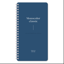 Книга алфавитная "Моноколор. Dark azure", А5, 80 листов, синий