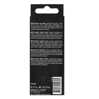 Набор мягкой пастели "Rembrandt Half Pastel", 5 цветов, темные синие - 4