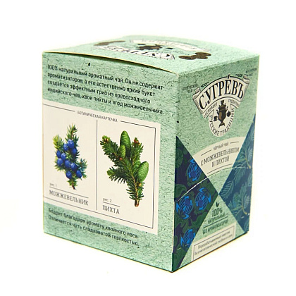 Чай "Сугревъ", черный, с можжевельником и пихтой - 3