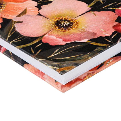 Блокнот "Flora. Pink Blossom", A6, 80 листов, клетка, черный, розовый - 3